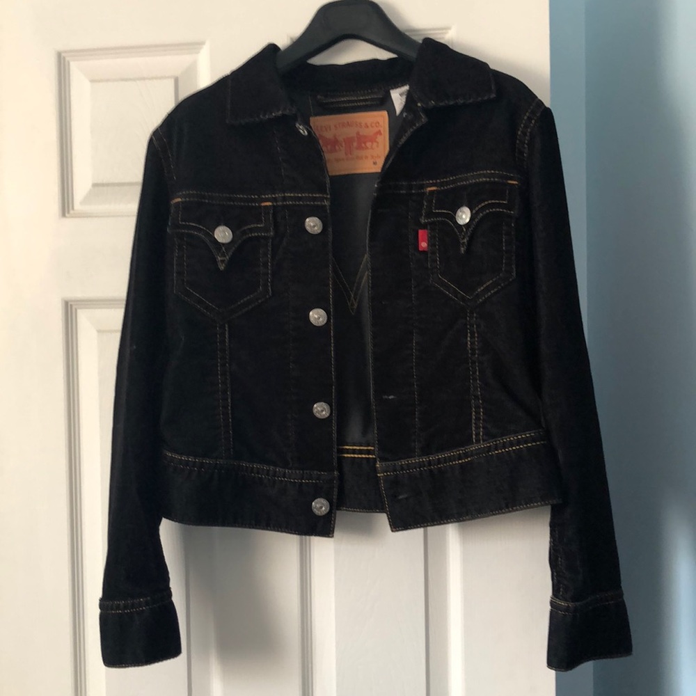Levi Strauss Corduroy Black Medium Jacket